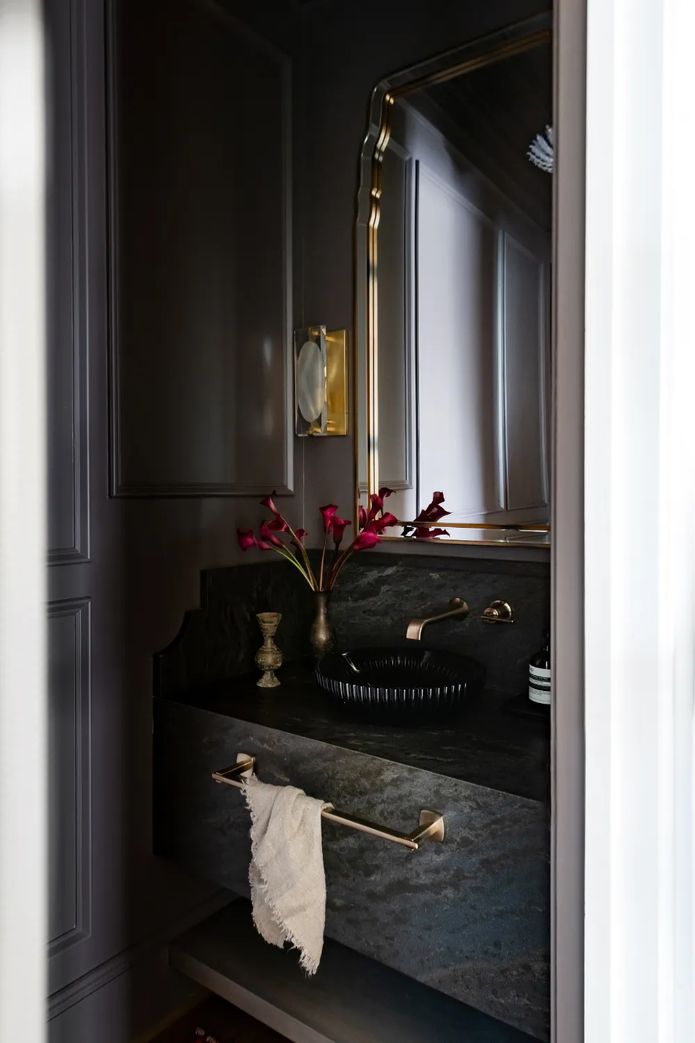 Dark Luxe Powder Room Remodel, photo 3