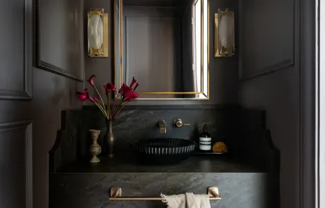 Dark Luxe Powder Room Remodel, photo 5