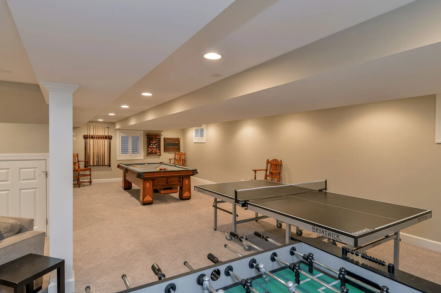 Luxury Game Point Basement Remodel, photo 3