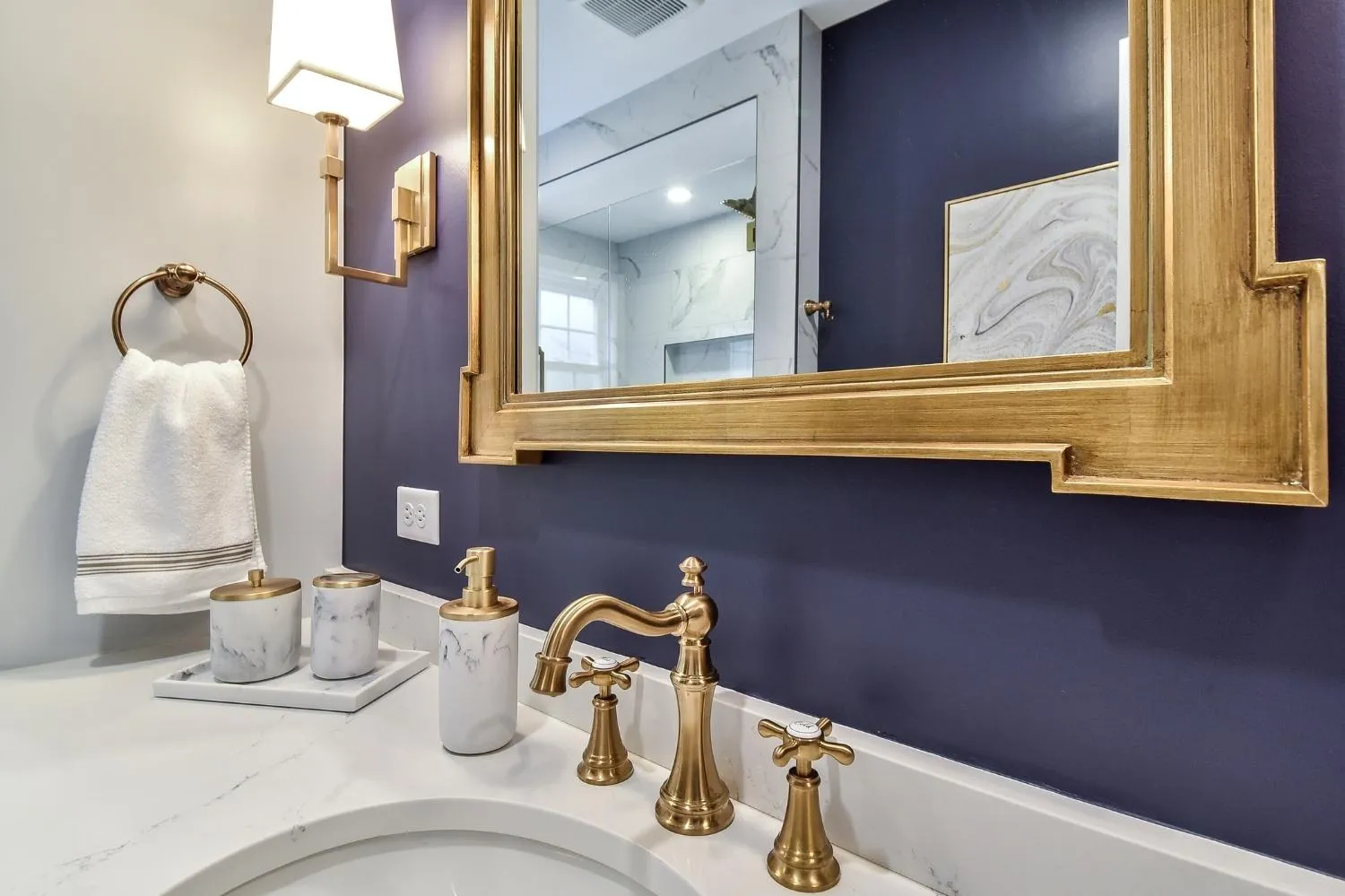 Retro Glam Hall Bath Remodel, photo 2