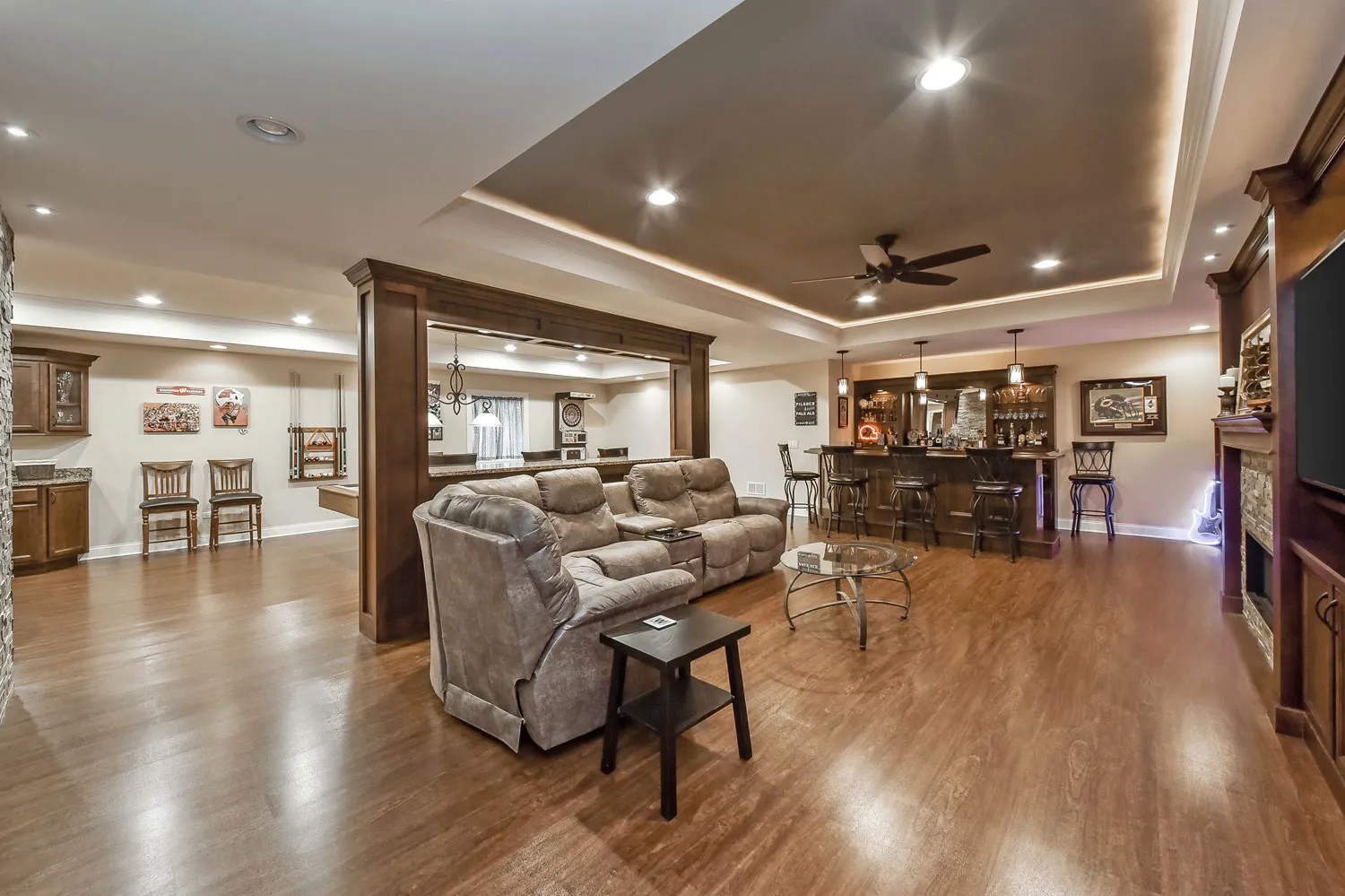 Rustic Sleek Basement Remodel, photo 6