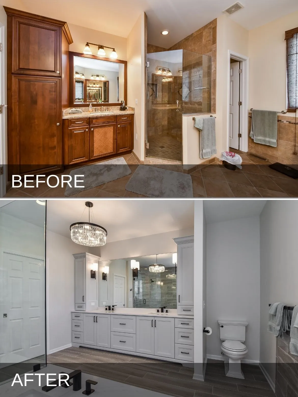 Rustic with a Touch of Glam Master and Hall Bath Remodel, photo 3