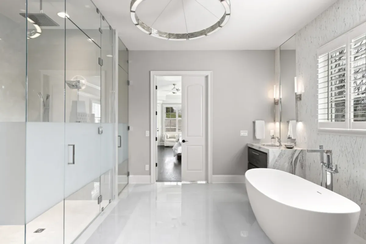 Contemporary Chic Master Bath Remodel — photo 1
