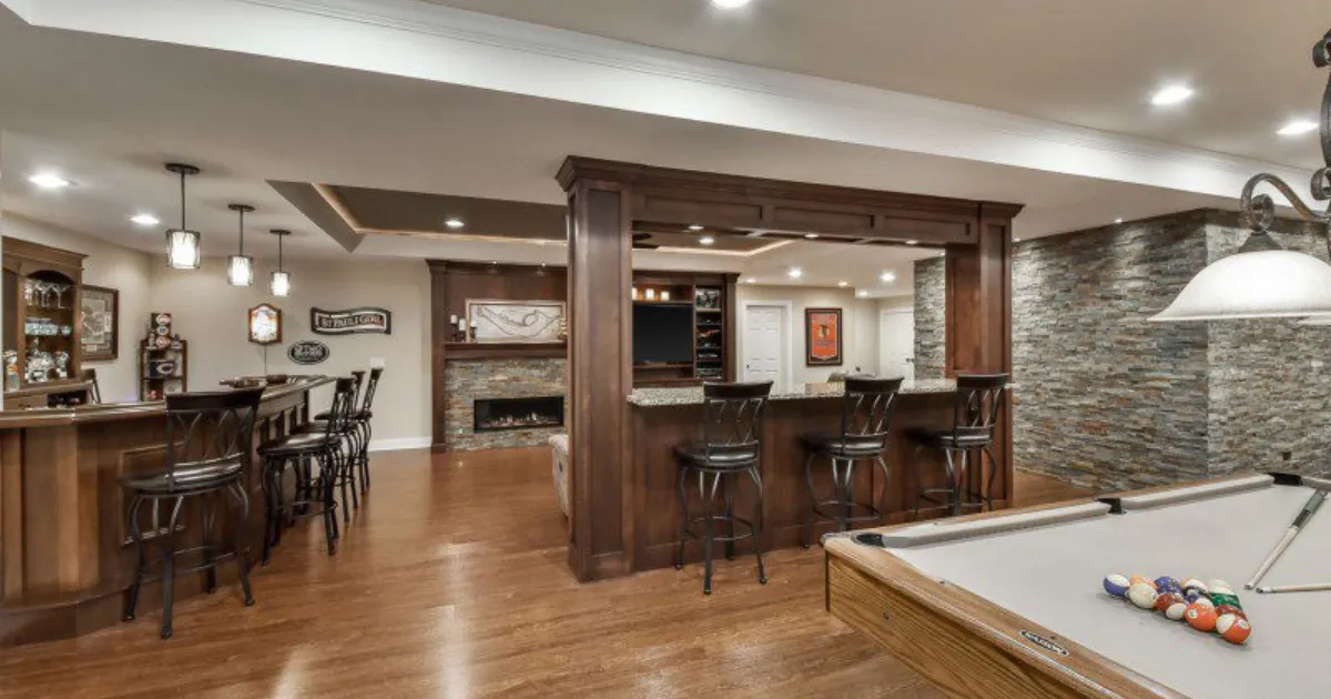Rustic Sleek Basement Remodel — photo 1