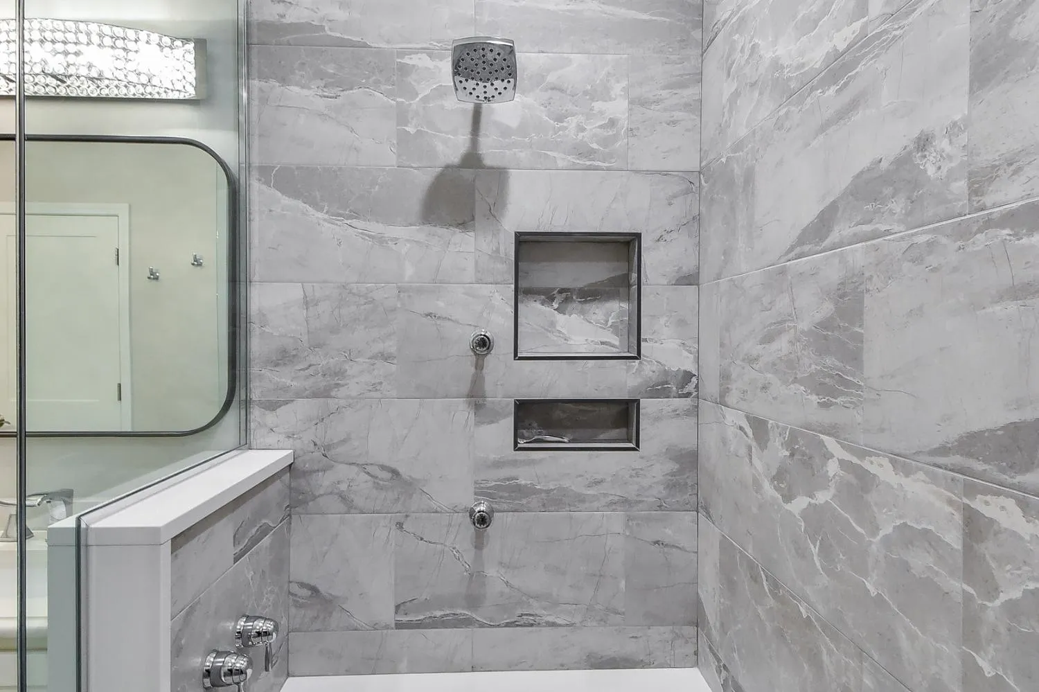 Marble and Movement Master and Powder Bath Remodel — photo 3