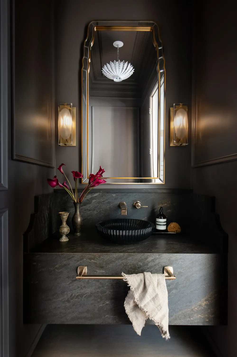 Dark Luxe Powder Room Remodel — photo 2
