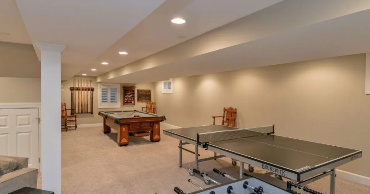 Luxury Game Point Basement Remodel — photo 1