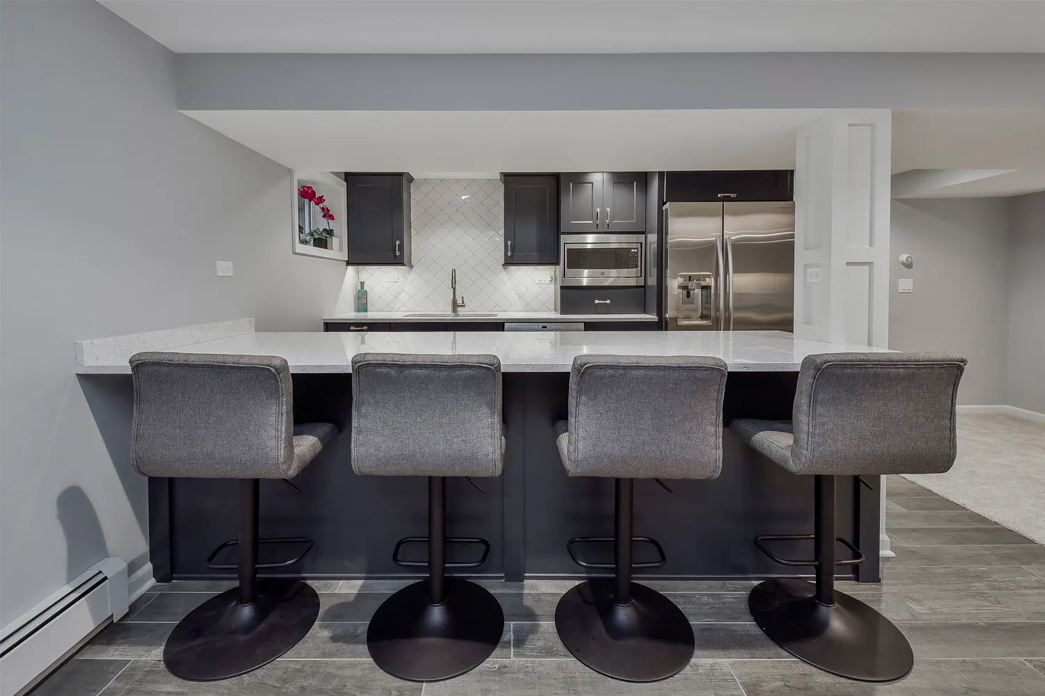 Basement turned Brilliant Basement Remodel Pictures — photo 1