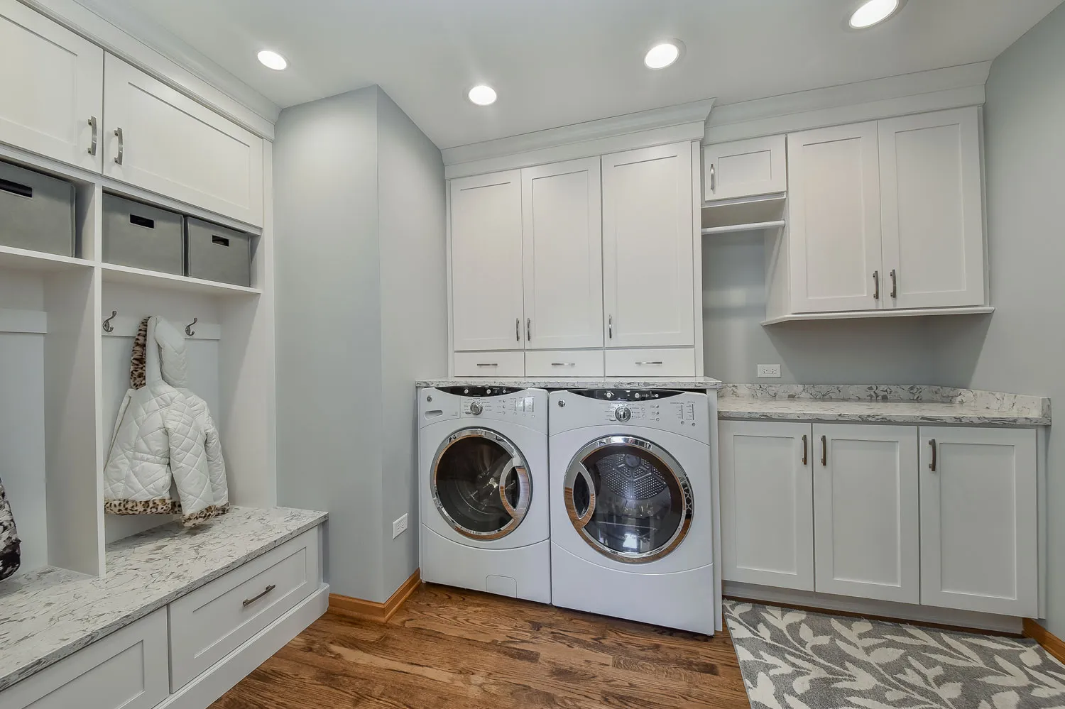 Crisp and Clean Laundry and Mudroom Remodel — photo 2