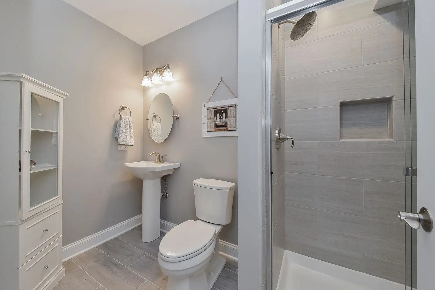 Clean Lined Basement Remodel — photo 4
