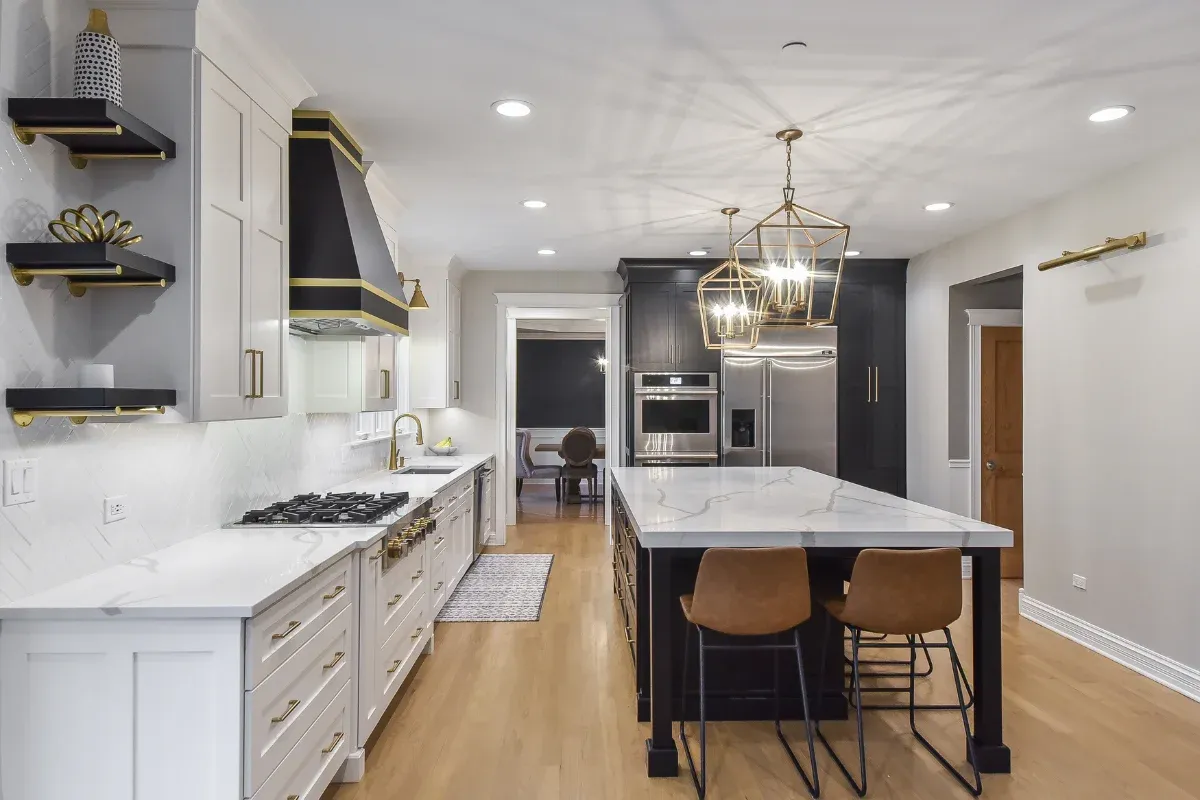 Noir Gold Kitchen Remodel — photo 2