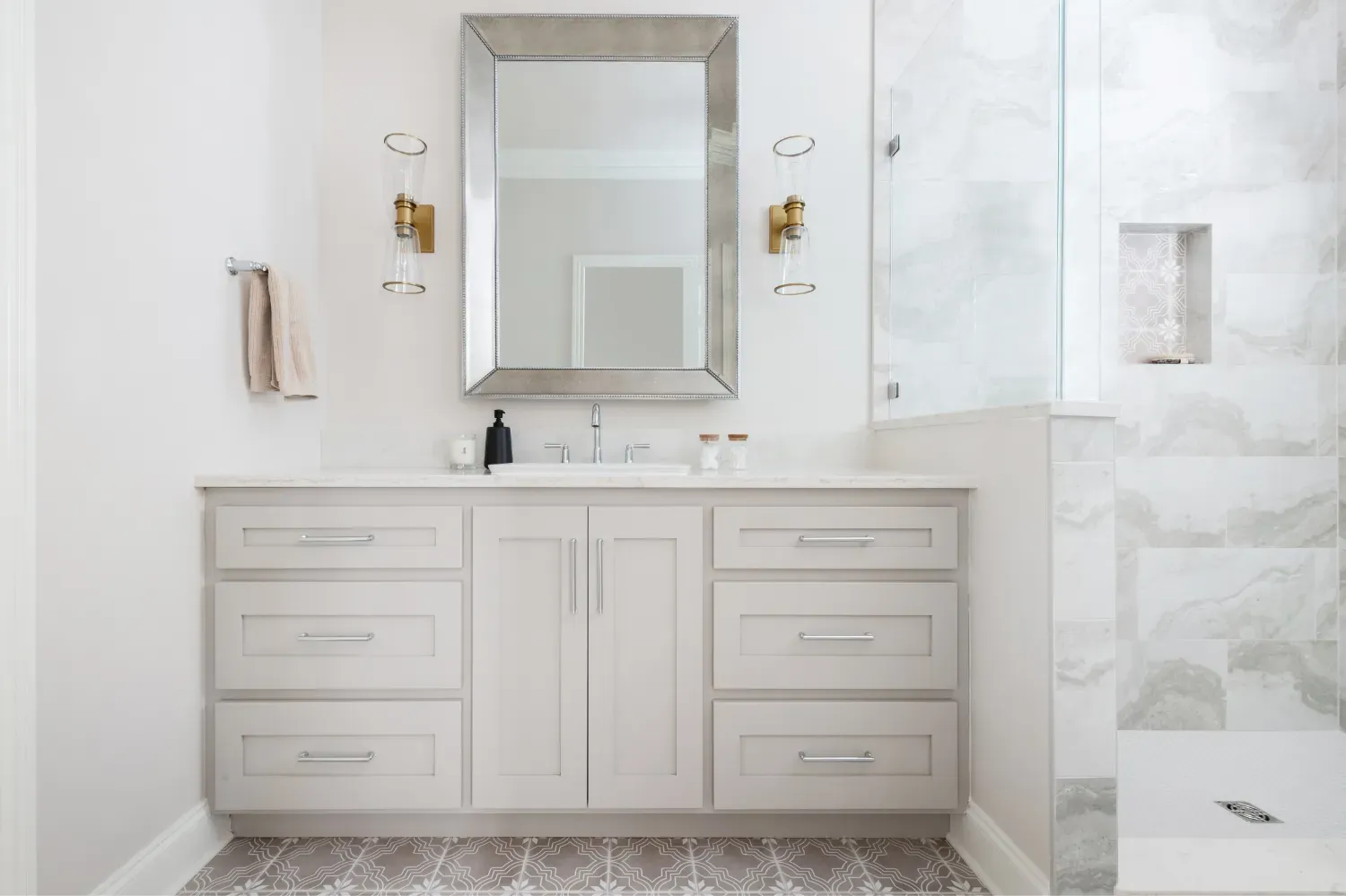 Polished Glam, Franklin Bathroom Remodel — photo 5