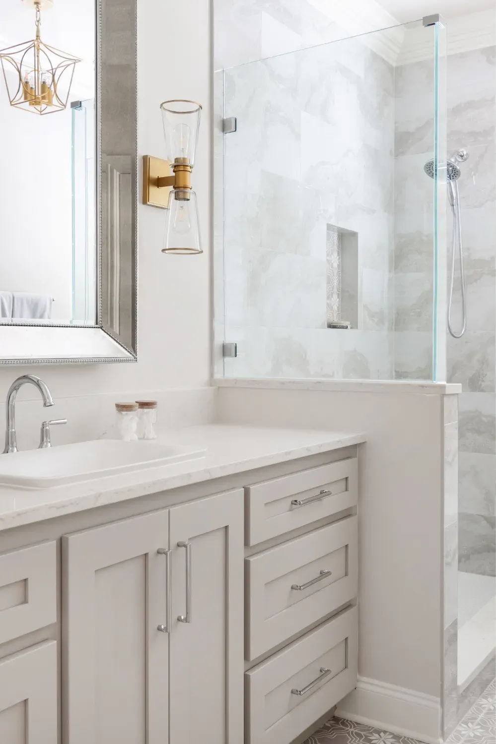 Polished Glam, Franklin Bathroom Remodel — photo 8