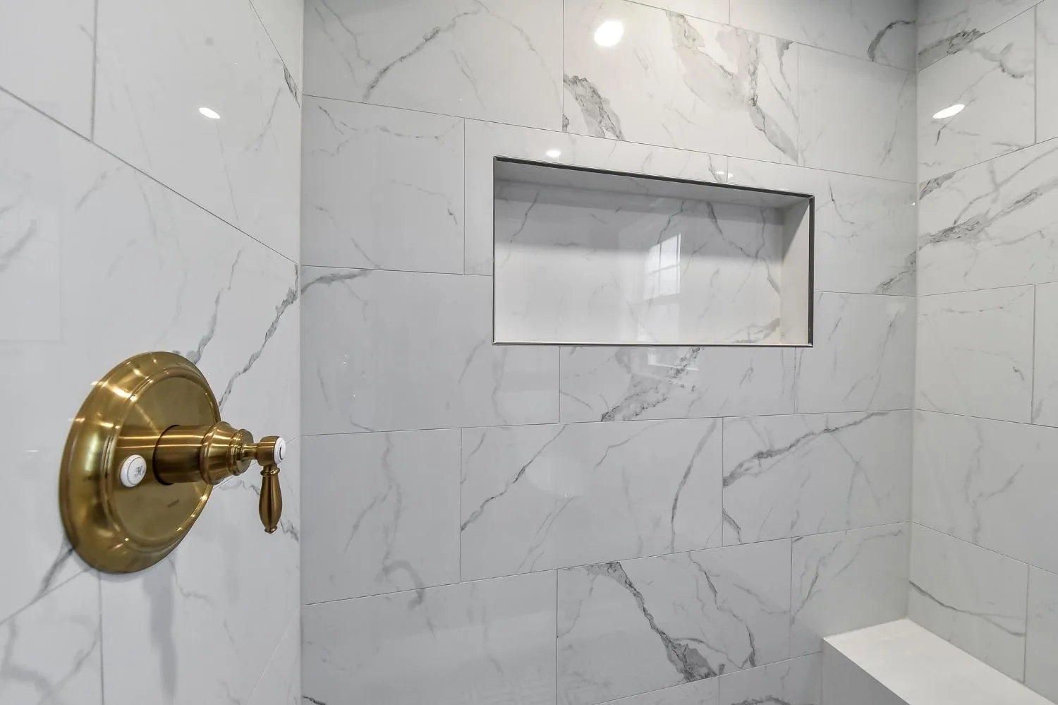 Retro Glam Hall Bath Remodel — photo 4