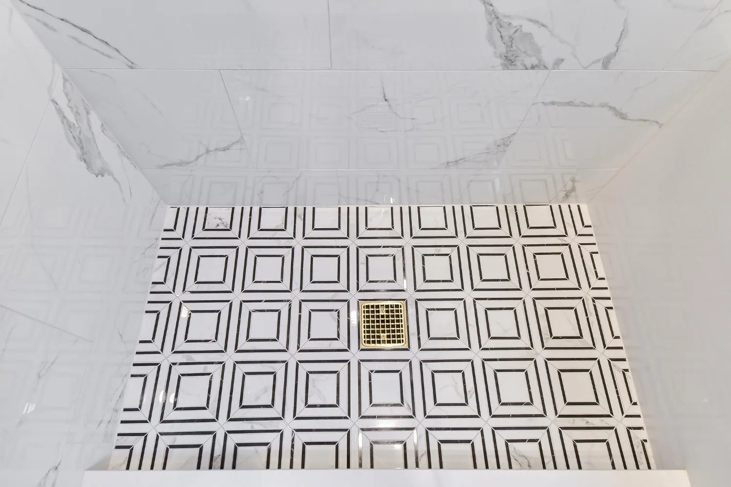 Retro Glam Hall Bath Remodel — photo 5