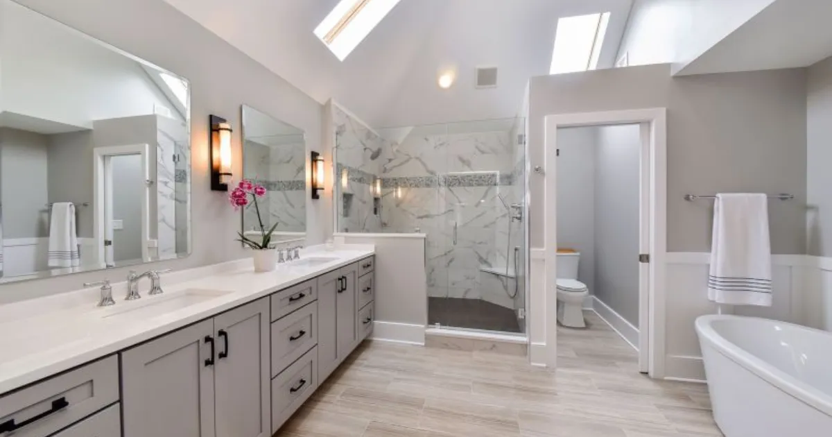 Strikingly Tasteful Master Bath Remodel — photo 1
