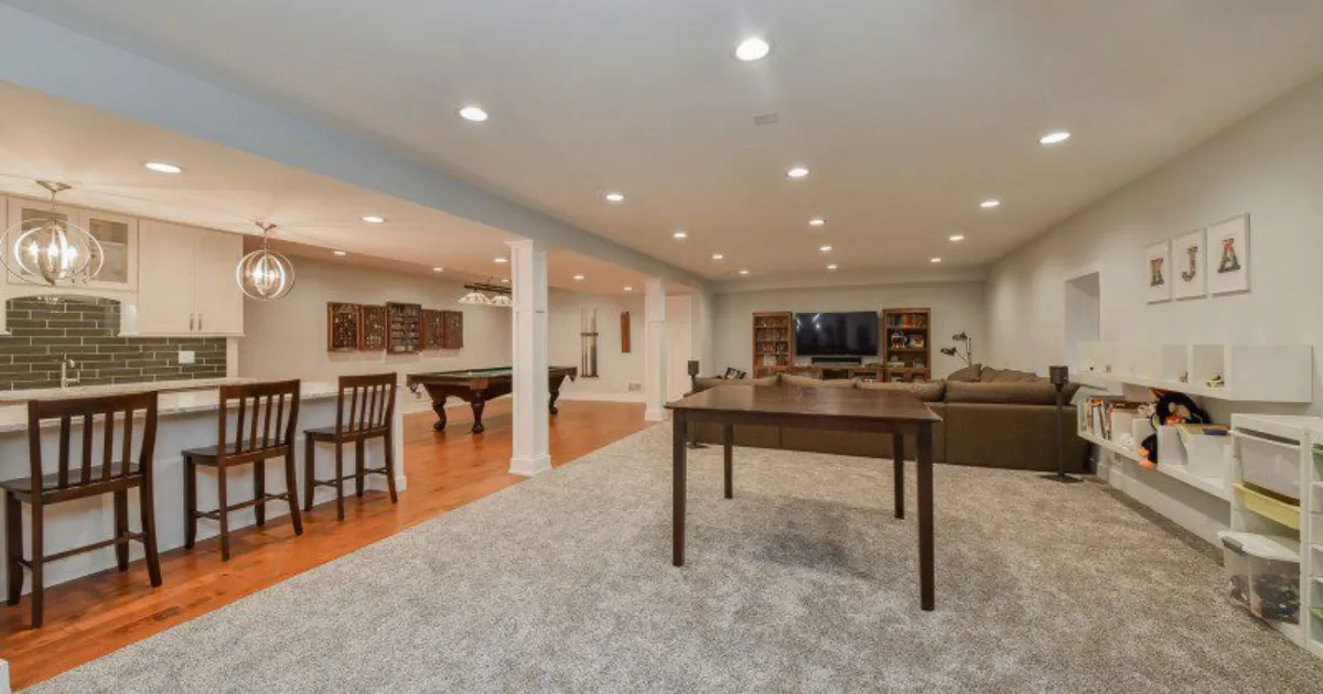 Masculine Masterpiece Basement Remodel — photo 1