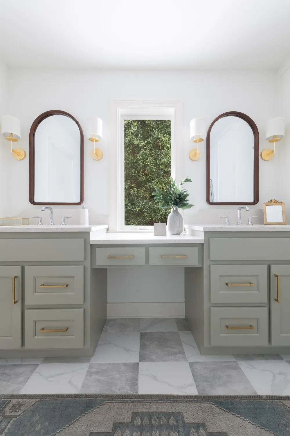 Soft Green & Pattern Floor Primary Bathroom, photo 4