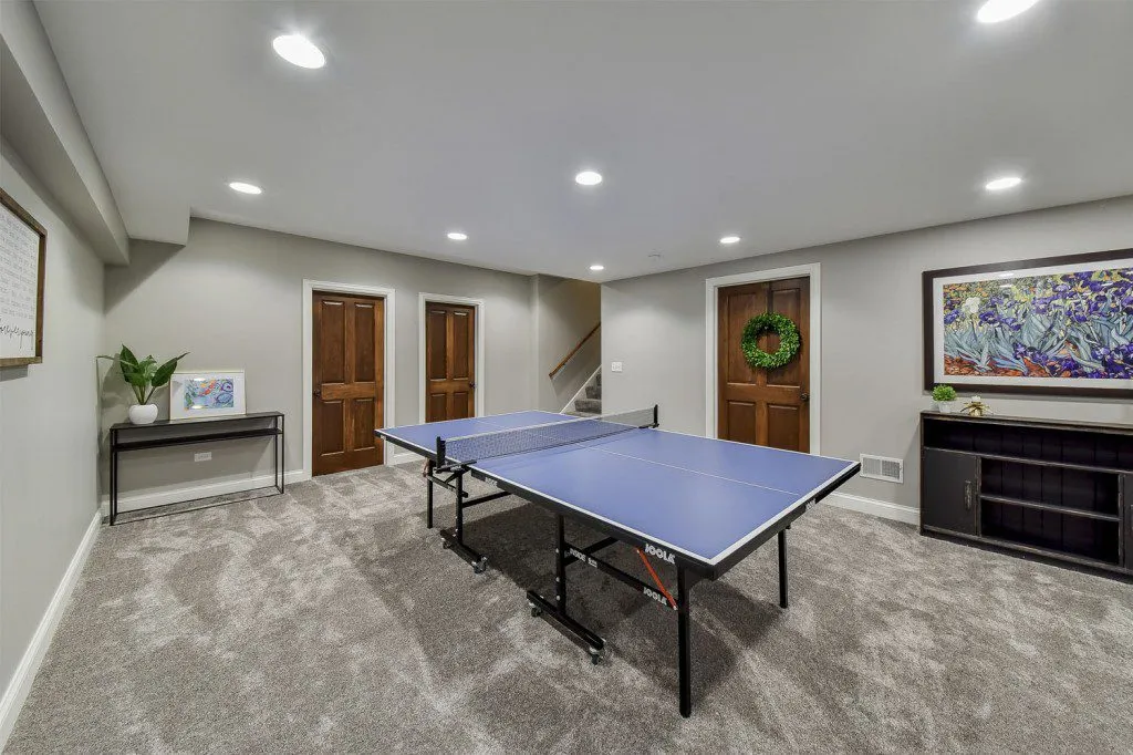 Textured Accented Basement Remodel, photo 6