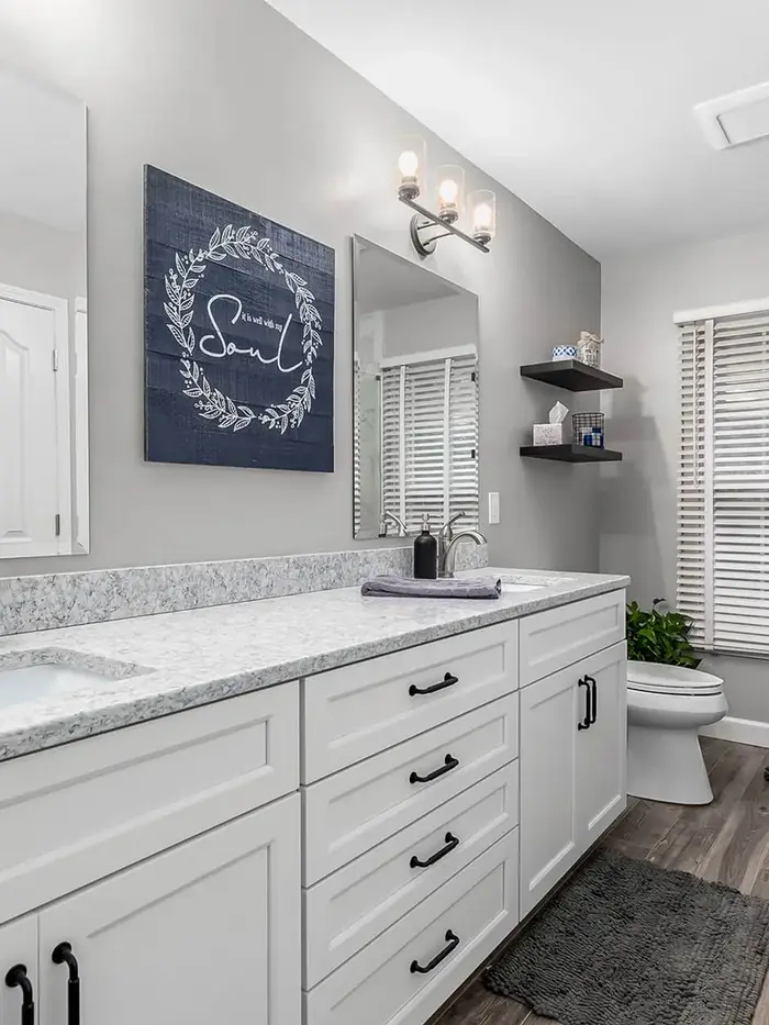 Double Take — completed bathroom remodel by Bulldog Remodel Group