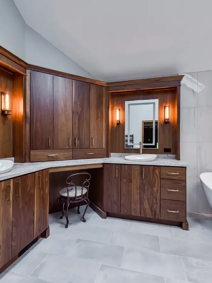 Luxury Cabin Master Bath Remodel — completed master bathroom remodel by Bulldog Remodel Group